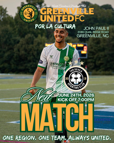Greenville United vs Tar Devils SC: Por La Cultura Night poster