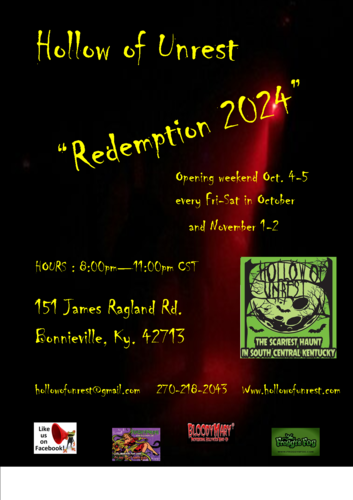 Hollow of Unrest "Redemption 2024" poster