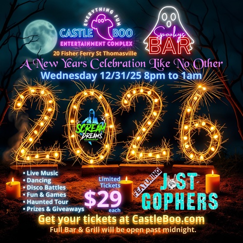 Spooky's New Years Eve Party & Celebration poster
