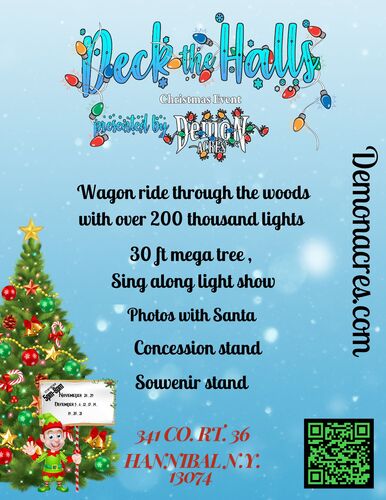 Deck The Halls Christmas  event 2025 poster