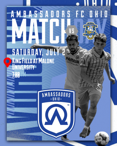 Ambassadors FC Ohio vs. Erie Commodores (new) poster