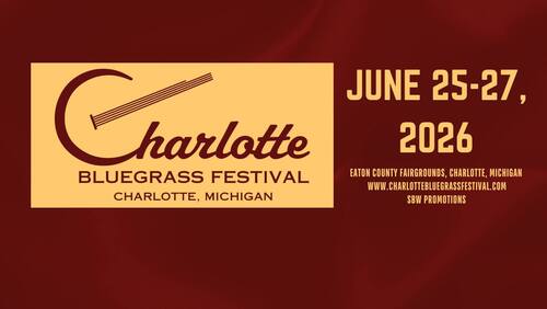 Charlotte Bluegrass Festival 2026 poster