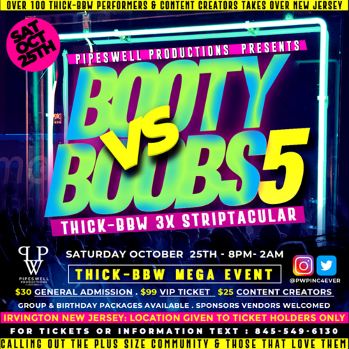 PipesWell Productions BOOTY VS BOOBS 5 poster