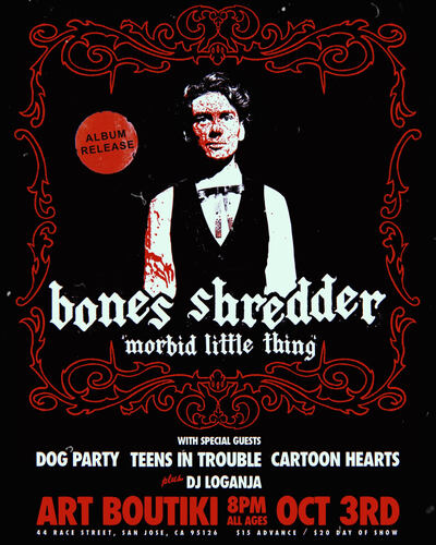 Bones Shredder, Dog Party, Teens In Trouble, Cartoon Hearts poster