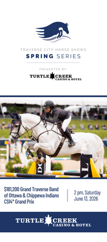 Saturday Show Jumping Spectacular in Traverse City |  $181,200 Grand Traverse Band of Ottawa & Chippewa Indians CSI4* Grand Prix image
