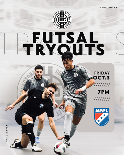 Men’s FUTSAL Tryouts poster