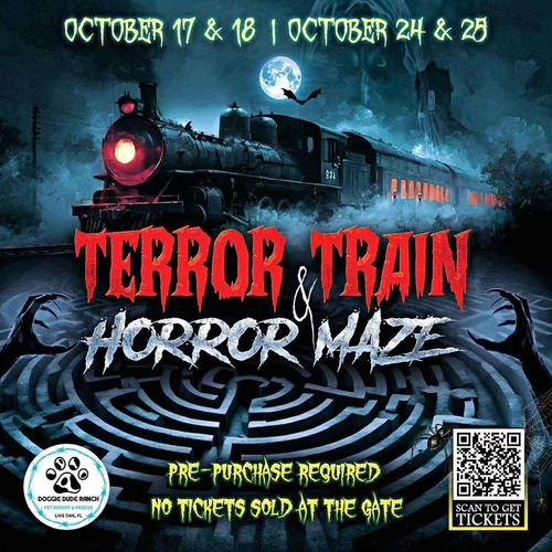 Terrifying Train Adventure at Doggie Dude Ranch poster