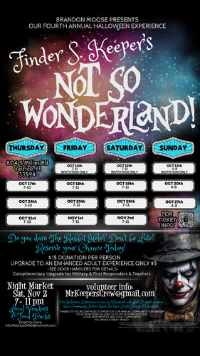 Finder S. Keeper's Not-So Wonderland poster