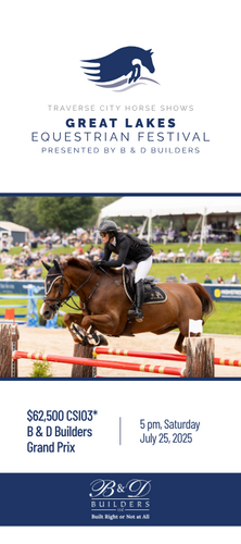 Saturday Evening Grand Prix in Traverse City | $62,500 CSIO3* B&D Builders Grand Prix image