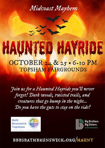 Midcoast Mayhem Haunted Hayride poster
