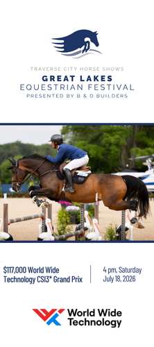 Summer Saturday Grand Prix in Traverse City | $116,000 World Wide Technology CSI3* Grand Prix image