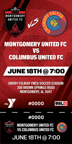 Montgomery United FC Home Match #5 VS Columbus United