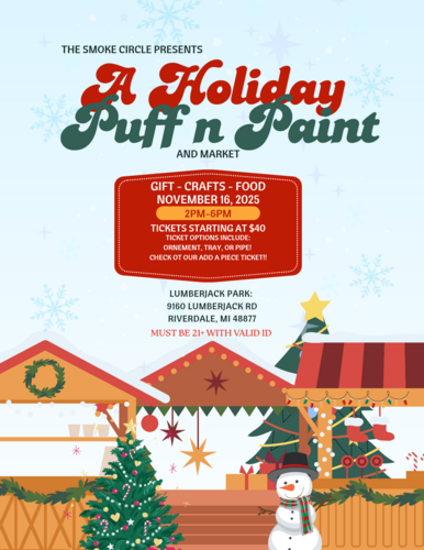 A Holiday Puff n Paint  poster