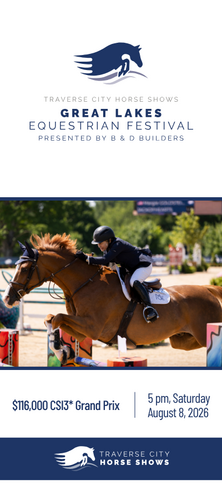 Saturday Afternoon Horse Jumping in Traverse City | $116,000 CSI3* Grand Prix image