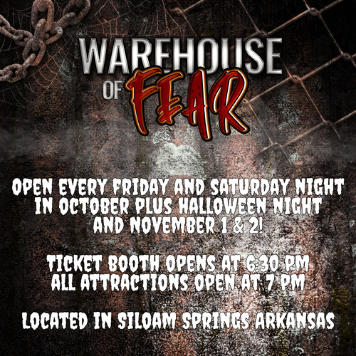 Warehouse of Fear Haunted House poster