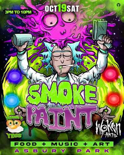 Scambl'd Yegs Presents: Smoke and Paint poster