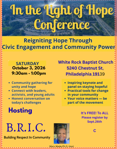 In the Light of Hope Conference poster