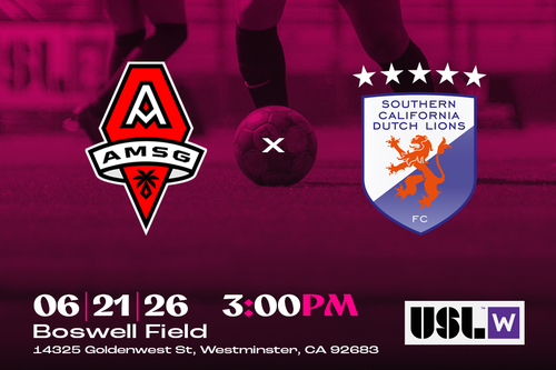 USL W - Match 8 vs Southern California Dutch Lions  poster