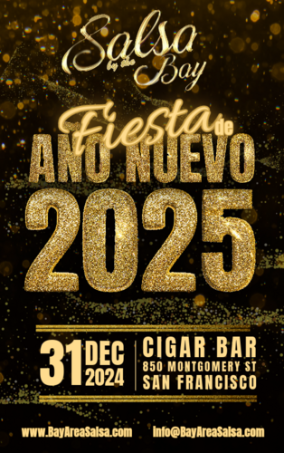 Salsa by the Bay NYE 2025 at ClGAR BAR - Fiesta  De Año Nuevo poster