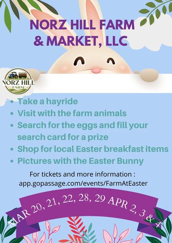 Easter at the Farm poster