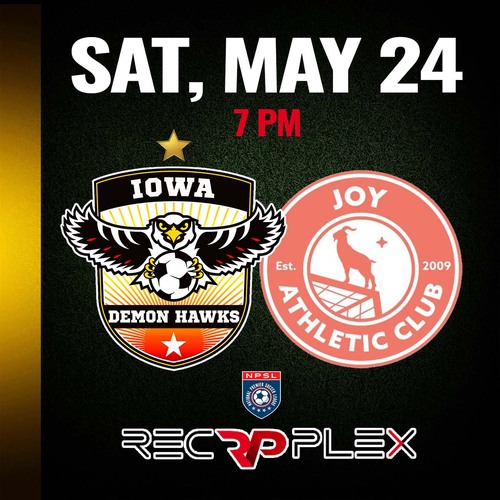 Iowa Demon Hawks vs Joy AC poster