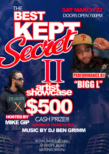 The Best Kept Secret II Artist Showcase poster