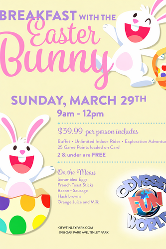 Breakfast with The Easter Bunny! poster