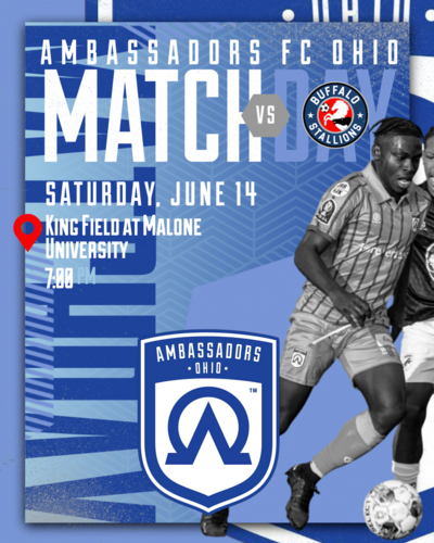 Ambassadors FC Ohio vs. Buffalo Stallions poster