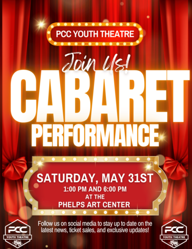 PCC Youth Theatre Cabaret  poster