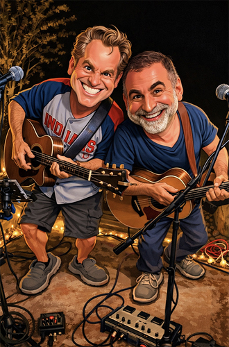 Parsons & Polk— Folk Rock & Island Music poster