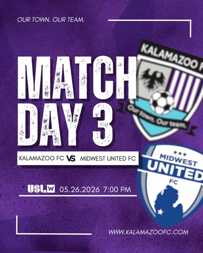 Kalamazoo FC Women vs. Midwest United FC poster
