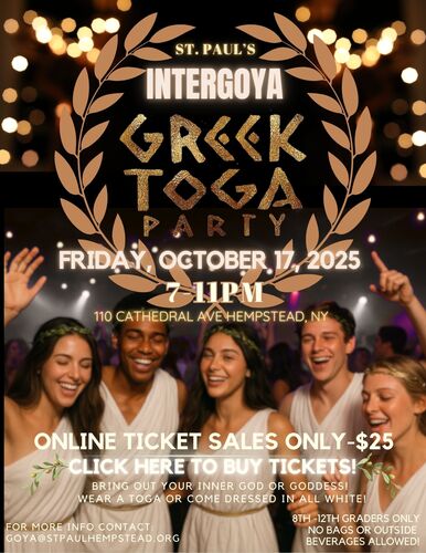 INTERGOYA TOGA PARTY    poster