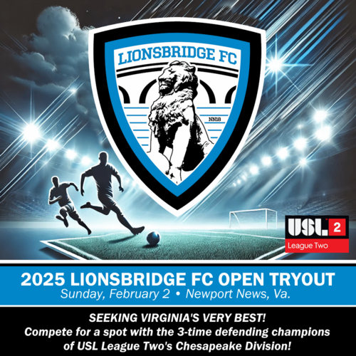 Lionsbridge FC Open Tryout (Feb 2, 2025) poster