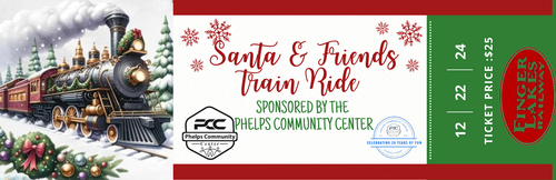 PCC Santa & Friends Train Ride poster