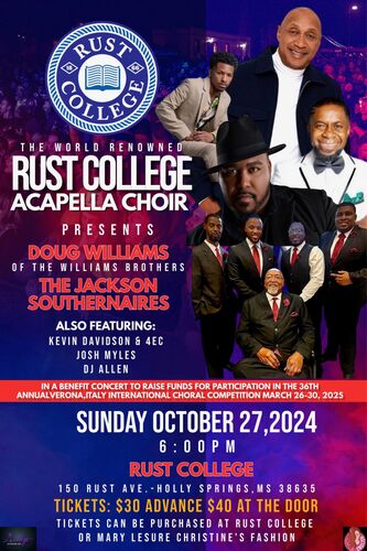 Rust College Acapella Choir Benefit Concert for Italy Competition LIVE!!! poster