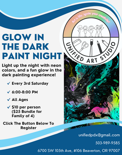 Glow In The Dark Paint Night poster