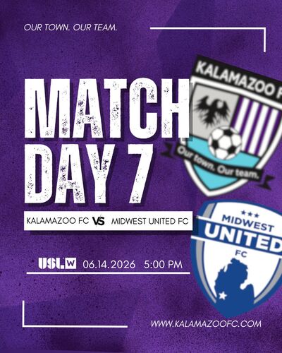 Kalamazoo FC Women vs. Midwest United FC poster
