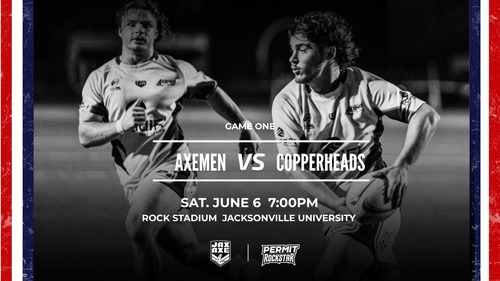 Jacksonville Axemen vs Atlanta Copperheads - June 6th 2026 poster
